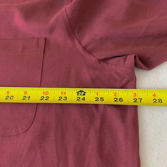 Joseph & Feiss Men's Classic Fit Red Short Sleeve Button-Up Shirt XXL 100% Silk - Picture 10 of 11